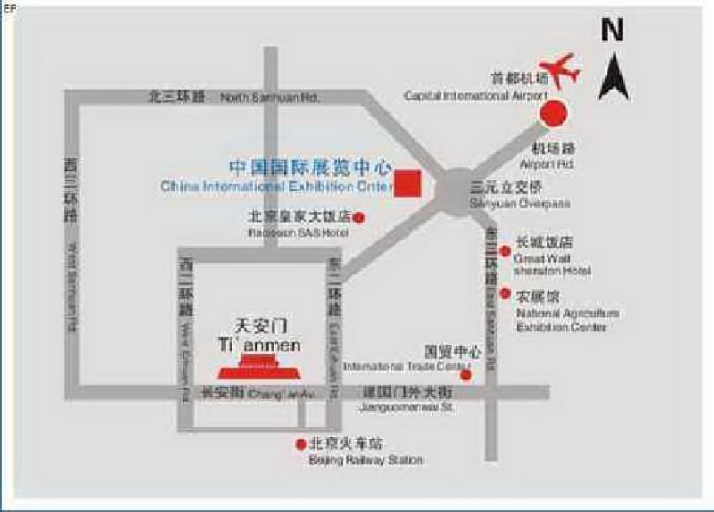 中國(guó)國(guó)際展覽中心(朝陽館)交通圖